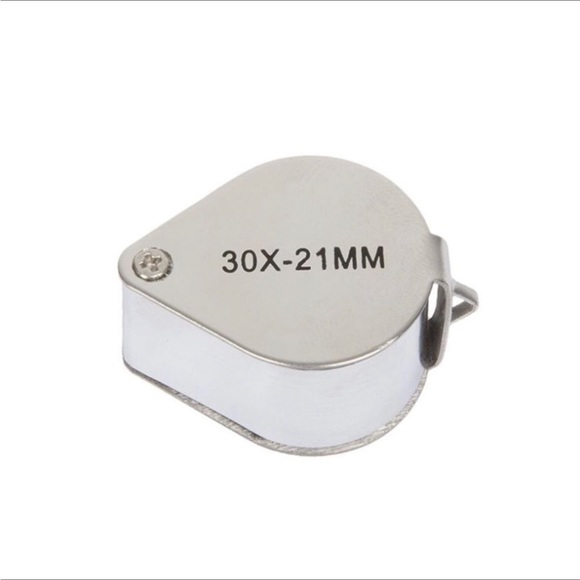 30x 21mm Glass Magnifying Magnifier Jeweler Eye Jewelry Loupe Loop - Picture 2 of 4